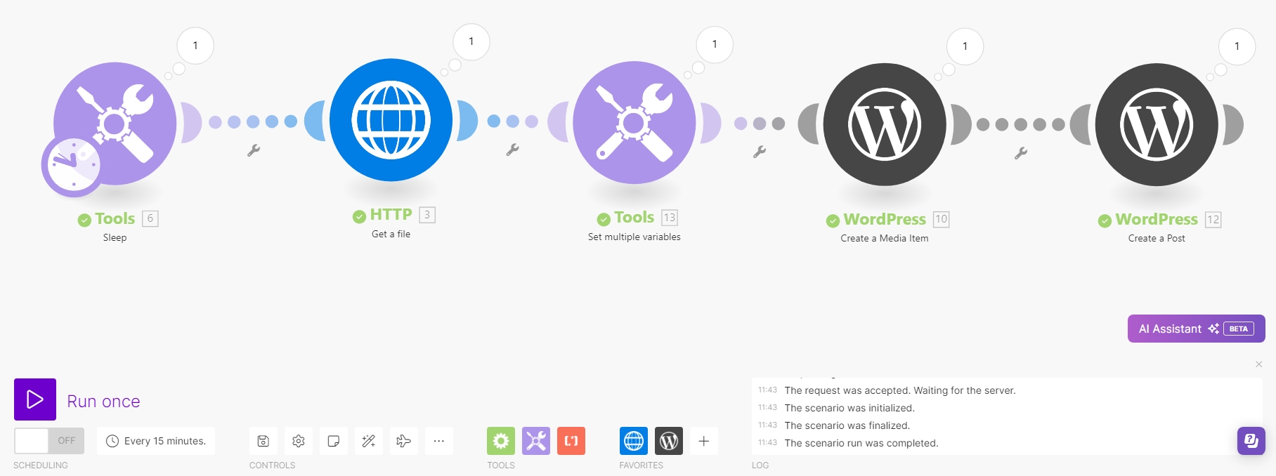 如何使用Make工具串接WordPress並發布文章