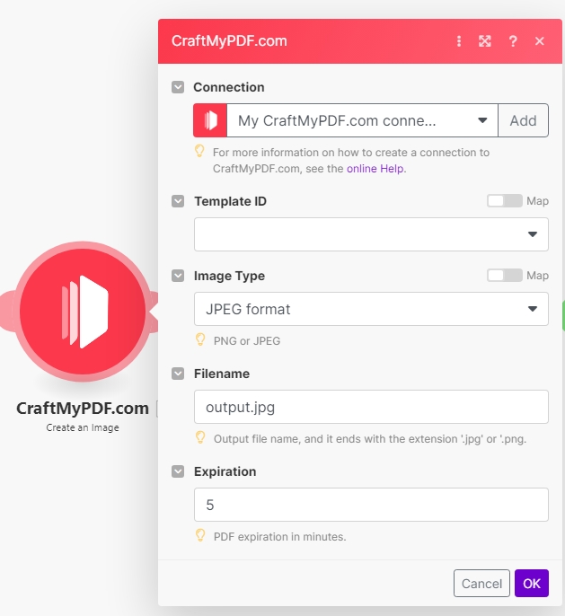 透過LINE小秘書,自動生成指定尺寸的圖片